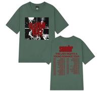 Sombr Late Nights & Young Romance Tour Tee Unisexe Blanc Recto Verso-Green||x_l