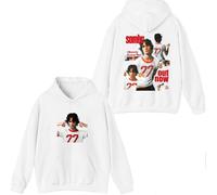 Sombr Merch I Barely Know Her Sweat à capuche imprimé graphique classique à manches longues Album Tour Pullovers Unisexe Tenue décontractée, blanc, XXL