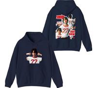 Sombr Merch I Barely Know Her Sweat à capuche imprimé graphique classique à manches longues Album Tour Pullovers Unisexe Tenue décontractée, bleu marine, XXL