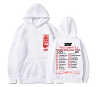 Sombr The Late Nights And Young Romance Tour Hoodies Femmes Hommes Mode Sweat à capuche à manches longues, blanc, S