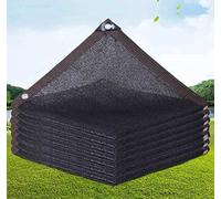 Sombra Ombre Tissu Jardin Protection Solaire Filet d'ombrage Voile d'ombrage Rectangulaire Multifonctionnelle, Maille Ombre Respirante pour les serres, les cours et les plantes à fleurs, Noir-4 x 8 m
