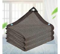 Sombra Pare-soleil de jardin en tissu coupe-vent anti-âge Bâche d'ombrage respirante pour balcons/serres, tailles personnalisables, marron - 3 x 3 m