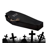 Sombre - Boîte à cadavres, décoration effrayante | Tombe fantôme, cercueil effrayant, tombe mystérieuse, linceul grisâtre, faux cimetière idéal, parfait pour les thèmes effrayants