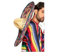 Sombrero Mexicain Enrique - BOLAND BV - Accessoire de déguisement - Adulte - Multicolore