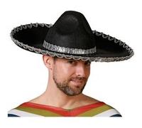 Atosa Sombrero Noir/Argent Mexicain 57cm