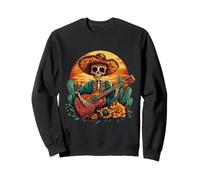 Sombrero Squelette Mexique Dia De Los Muertos Mexican Fiesta Sweatshirt