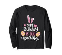Some Bunny is Eggspecting Baby Shower Announcement Easter Manche Longue