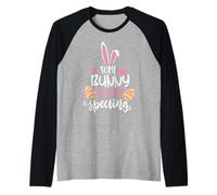 Some Bunny is Eggspecting Baby Shower Announcement Easter Manche Raglan