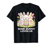 Some Bunny Loves Us Cute Rabbit Family, Dimanche de Pâques T-Shirt