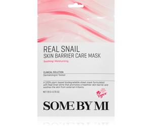 Some By Mi Clinical Solution Snail Skin Barrier Care Mask masque raffermissant en tissu pour la régénération de la peau 20 g
