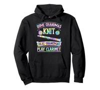 Some Grandmas Knit Real Grandmas Play Clarinette Sweat à Capuche