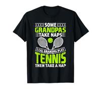Some Grandpas Take Naps Real Grandpa Play Tennis T-Shirt