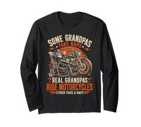 Some Grandpas Take Naps Real Grandpas Ride Motos Manche Longue