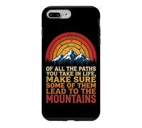 Some Paths Lead to The Mountains Randonnée Rétro Camping Coque pour iPhone 7 Plus/8 Plus