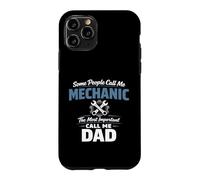 Some People Call Me Mechanic Dad Blue Collar Job Daddy Coque pour iPhone 11 Pro