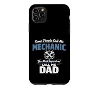 Some People Call Me Mechanic Dad Blue Collar Job Daddy Coque pour iPhone 11 Pro Max