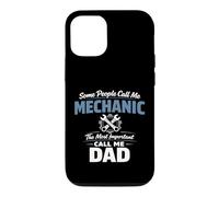Some People Call Me Mechanic Dad Blue Collar Job Daddy Coque pour iPhone 12/12 Pro