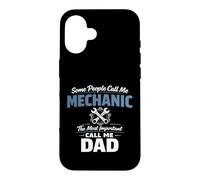 Some People Call Me Mechanic Dad Blue Collar Job Daddy Coque pour iPhone 16