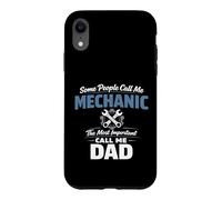 Some People Call Me Mechanic Dad Blue Collar Job Daddy Coque pour iPhone XR