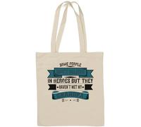 Some people don't believe in HEROES but they have en't met my Grandpa Natural Cotton Tote Bag White