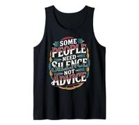Some People Need Silence Not Advice Introvert Truth - Débardeur