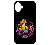 Some Things are Better Left Unsaid Duck Humour Coque pour iPhone 16 Plus