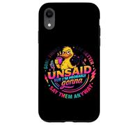 Some Things are Better Left Unsaid Duck Humour Coque pour iPhone XR