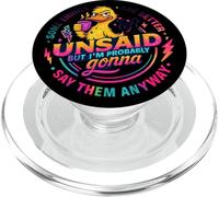 Some Things are Better Left Unsaid Duck Humour PopSockets PopGrip pour MagSafe