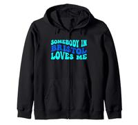 Somebody in Bristol Loves Me Modern Boho Vibe Sweat à Capuche
