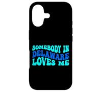 Somebody in Delaware Loves Me Modern Boho Vibe Coque pour iPhone 17