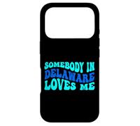 Somebody in Delaware Loves Me Modern Boho Vibe Coque pour iPhone 17 Pro
