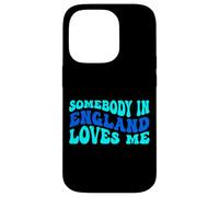Somebody in England Loves Me Modern Boho Vibe Coque pour iPhone 14 Pro
