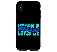 Somebody in England Loves Me Modern Boho Vibe Coque pour iPhone XS Max