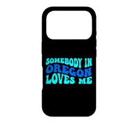 Somebody in Oregon Loves Me Modern Boho Vibe Coque pour iPhone 17 Pro