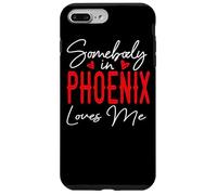 Somebody in Phoenix Loves Me Arizona Relation Matching Coque pour iPhone 7 Plus/8 Plus