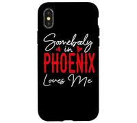 Somebody in Phoenix Loves Me Arizona Relation Matching Coque pour iPhone X/XS