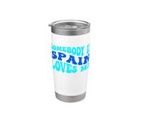 Somebody in Spain Loves Me Modern Boho Vibe Gobelet isotherme en acier inoxydable double paroi