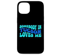 Somebody in Tucson Loves Me Modern Boho Vibe Coque pour iPhone 13