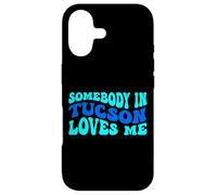 Somebody in Tucson Loves Me Modern Boho Vibe Coque pour iPhone 17