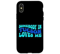 Somebody in Tucson Loves Me Modern Boho Vibe Coque pour iPhone X/XS