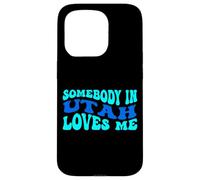 Somebody in Utah Loves Me Modern Boho Vibe Coque pour iPhone 15 Pro