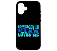 Somebody in Utah Loves Me Modern Boho Vibe Coque pour iPhone 16