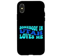 Somebody in Utah Loves Me Modern Boho Vibe Coque pour iPhone X/XS
