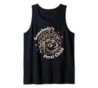 Somebody's Feral Child Cool Raccoon Meme Vintage Streetwear Débardeur