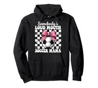 Somebody's Loud Mouth Soccer Mama Mom Coquette de fête des mères Sweat à Capuche