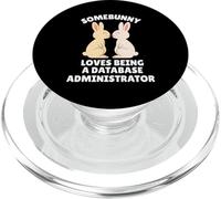 Somebunny Adore être administrateur de Base de données Easter Bunny PopSockets PopGrip pour MagSafe