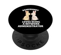 Somebunny Adore être administrateur réseau Easter Bunny PopSockets PopGrip Adhésif