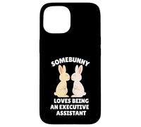Somebunny Adore être Assistante de Direction, Joli Lapin de Pâques Coque pour iPhone 15