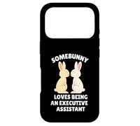 Somebunny Adore être Assistante de Direction, Joli Lapin de Pâques Coque pour iPhone 17 Pro