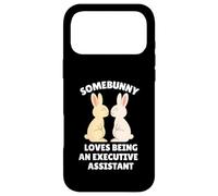 Somebunny Adore être Assistante de Direction, Joli Lapin de Pâques Coque pour iPhone 17 Pro Max